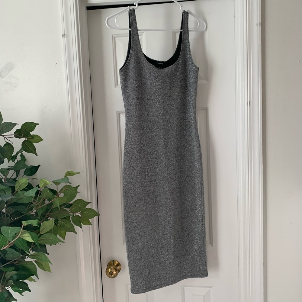 Silver bodycon dress